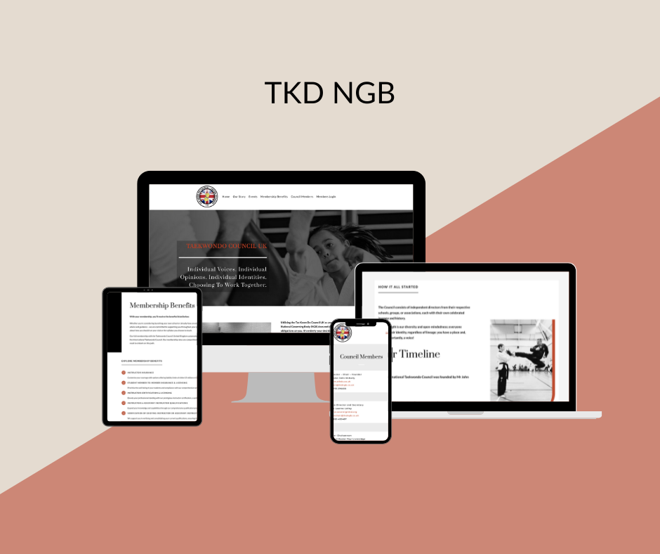 Website Design for Taekwondo Council UK